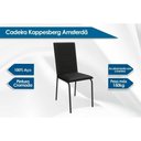 Ver imagem 3 de Conjunto: Mesa Sala Jantar Elba C/ Tampo de Madeira 160cm e 6 Cadeiras Amsterdã Niquel/nogueira -