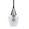 Lustre Pendente Taschibra Monalisa Pp Boreal Transparente E27 Bivolt Prata - 1