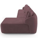 Ver imagem 7 de Sofá 5 Lugares com Chaise Direito Sala Living 388cm Arlo F04 Veludo Lilás - Lyam Decor