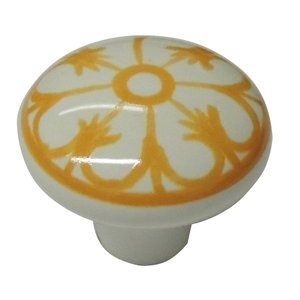 Puxador Cerâmica IL 7019 - Laranja - 37MM