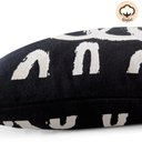 Ver imagem 2 de Almofada Retangular Preta Espiral 30x50cm Branco - Capa com enchimento
