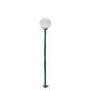 Ver imagem 1 de Poste de Jardim P10/b15 de 1,85m com Globo de Vidro Transparente 15x30 Verde