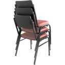 Ver imagem 2 de Kit com 3 Cadeiras para Auditórios Linha Hotel Smart Vermelho