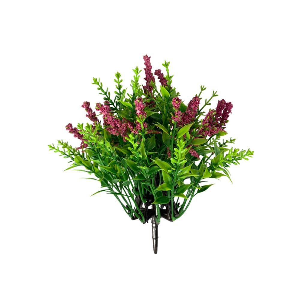 Mini Arranjo de Lavanda Artificial Buque de Flores e Folhas:ameixa - 1