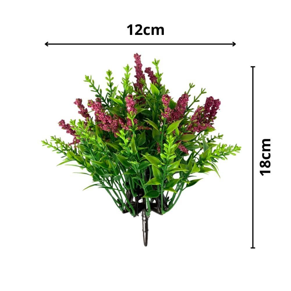 Mini Arranjo de Lavanda Artificial Buque de Flores e Folhas:ameixa - 3