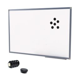 Quadro Branco Magnético 90x60 Acompanha Apagador e 4 Canetas - 2