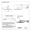 Ver imagem 6 de Ducha Chuveiro Slim Preto Quadrado Metal 30x30 Braço 38cm