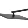 Ducha Chuveiro Slim Preto Quadrado Metal 30x30 Braço 38cm - 2