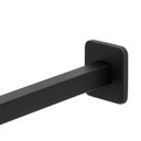 Ver imagem 3 de Ducha Chuveiro Slim Preto Quadrado Metal 30x30 Braço 38cm