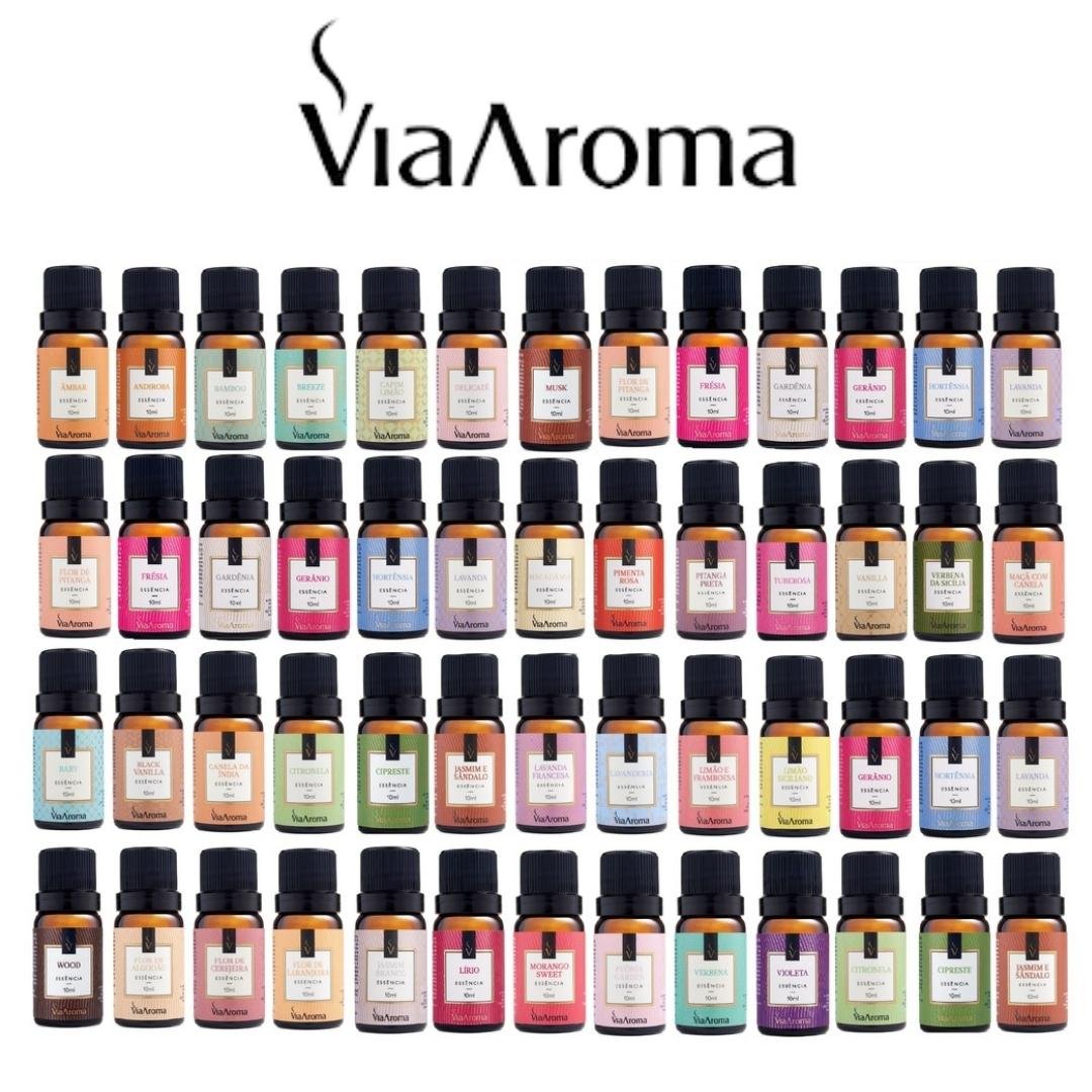Essência Via Aroma 10ml Para Aromatizador e Difusor de Ambientes Essência Concentrada Macadâmia - 1