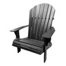 Cadeira Adirondack Pavão Piscina Externa Preto Black - 1
