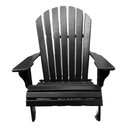 Ver imagem 2 de Cadeira Adirondack Pavão Piscina Externa Preto Black