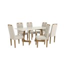 Ver imagem 1 de Conjunto Mesa de Jantar com 6 Cadeiras Marcela