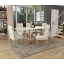 Ver imagem 2 de Conjunto Mesa de Jantar com 6 Cadeiras Marcela