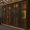 Ver imagem 4 de Guarda Roupa Reflecta 6 Portas Led Innova Naturale - Gelius