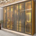 Ver imagem 1 de Guarda Roupa Reflecta 6 Portas Led Innova Naturale - Gelius