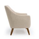 Ver imagem 5 de Poltrona Dekorien Paloma Linho Bege com Pés D28 Linha Alta