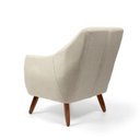 Ver imagem 6 de Poltrona Dekorien Paloma Linho Bege com Pés D28 Linha Alta