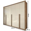 Ver imagem 4 de Guarda-roupa Casal Severo 6 Portas 6 Gavetas - Panorama Móveis