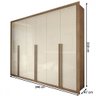 Guarda-roupa Casal Severo 6 Portas 6 Gavetas - Panorama Móveis - 4