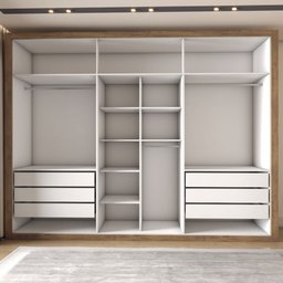 Guarda-roupa Casal Severo 6 Portas 6 Gavetas - Panorama Móveis - 5