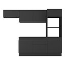 Ver imagem 5 de Armário de Cozinha Compacta 4 Peças com Rodapé Mp2176 Made Multimóveis Preto