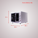 Ver imagem 7 de Forno Elétrico Luxo Clean Advanced 2.4 - Layr - 127V