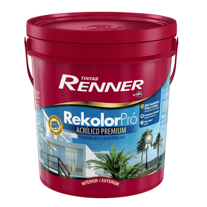 Tinta Rekolor Pró Semibrilho 18L Branco Renner Unico