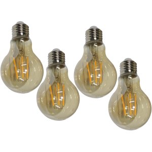 Lampada Led Multifilamento 30w Kit 4 Uni Iluminaçao Ambiente Retro Decoraçao Sala Cozinha Quarto Bra