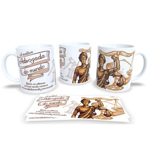 Canecas de Porcelana Personalizadas Profissões Advogado