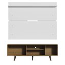 Ver imagem 7 de Rack Madesa Dubai e Painel para Tv até 65 Polegadas com Pés - Rustic/branco 6e9b