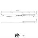 Ver imagem 2 de Faca para Cozinha Tramontina Century Lâmina em Inox Cabo de Policarbonato Fibra de Vidro 8"