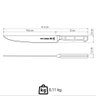 Faca para Cozinha Tramontina Century Lâmina em Inox Cabo de Policarbonato Fibra de Vidro 8" - 2