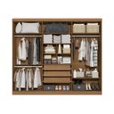 Ver imagem 6 de Guarda Roupa Roupeiro 6 Portas 3 Gavetas 270cm T580 Kappesberg