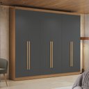 Ver imagem 1 de Guarda Roupa Roupeiro 6 Portas 3 Gavetas 270cm T580 Kappesberg