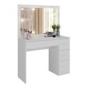 Ver imagem 5 de Penteadeira Camarim com Espelho e LED 4 Gavetas Isis Multimóveis MP6103 Branco