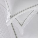 Ver imagem 3 de Jogo de Cama 4 Peças 300 Fios Algodão Bordado Nuance Branco/Verde Kacyumara - Casa k