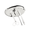 Ver imagem 4 de Kit Tesoura Abafador Pinça Bandeja para Velas Kit 4 Peças:rosa