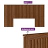 Cabeceira Casal Queen Laranjeiras 240cm Cor Freijo Linea Brasil - 3