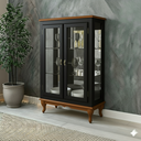 Ver imagem 6 de Cristaleira 2 Portas Prat Vidro Exclusive Média Branco - Imbuia