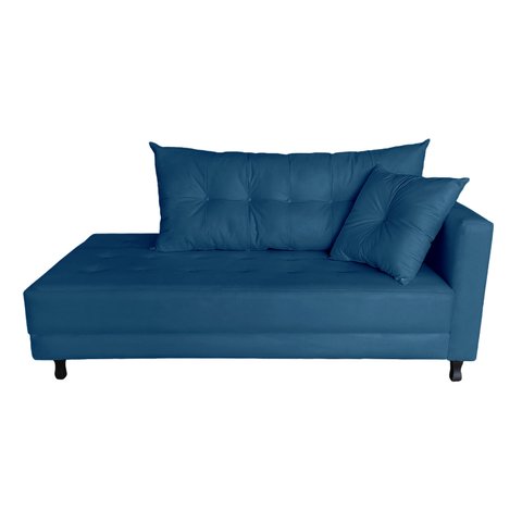 Recamier Charmy 1,40m Suede Azul Royal - Dominic Decor