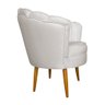 Poltrona Decorativa Mag Veludo Off White - Cadu Home - 3