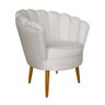 Poltrona Decorativa Mag Veludo Off White - Cadu Home - 1