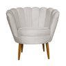 Poltrona Decorativa Mag Veludo Off White - Cadu Home - 2