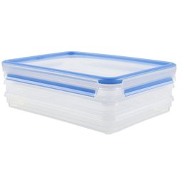 Porta Frios com 3 Compartimentos 19cm X 26cm Clip & Close Emsa - 1