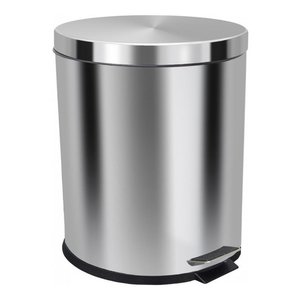 Lixeira Aço Inox 30 Litros Balde Interno Removível Cor:inox