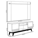 Ver imagem 4 de Conjunto Painel Extensível e Rack Tremonti/cronos Tv até 75 Polegadas Nature/off White G77 - Gran Be