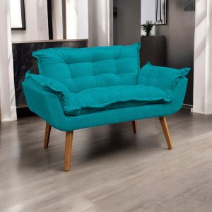 Namoradeira Decorativa para Sala Alice Suede Reforçada para Recepção Escritório