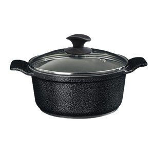 Jogo Panelas Preto Cerâmica Talher Preto Javali Aal 26a30cm