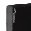 Ver imagem 3 de Conjunto Cabeceira Painel Estofada para Cama de Solteiro - Cinza